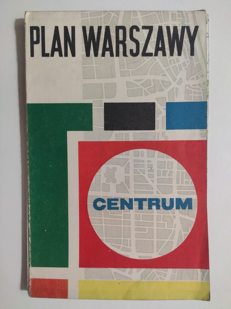 PLAN WARSZAWY CENTRUM 1971
