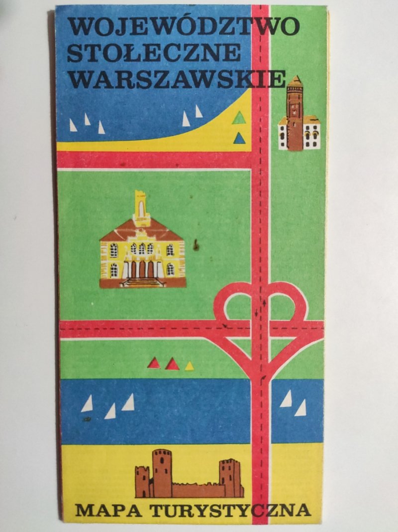 WOJEWÓDZTWO SPOŁECZNE WARSZAWSKIE MAPA TURYSTYCZNA 