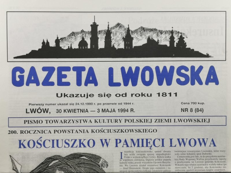 GAZETA LWOWSKA NR 8 (84) 1994 
