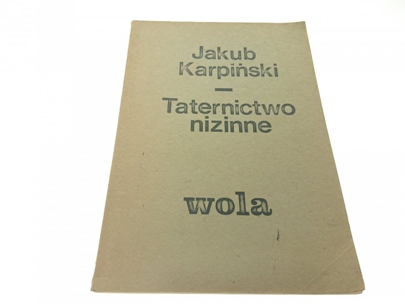 TATERNICTWO NIZINNE - Jakub Karpiński (1988)