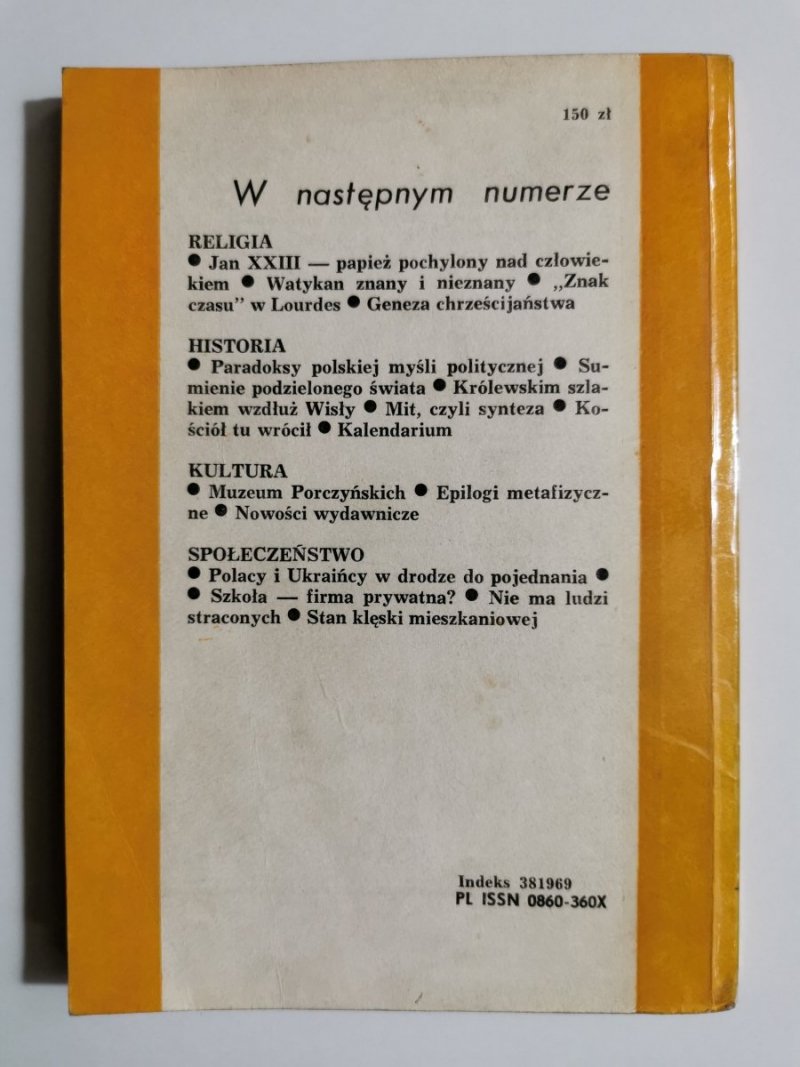 WIARA I ODPOWIEDZIALNOŚĆ 5 MAJ 1988 