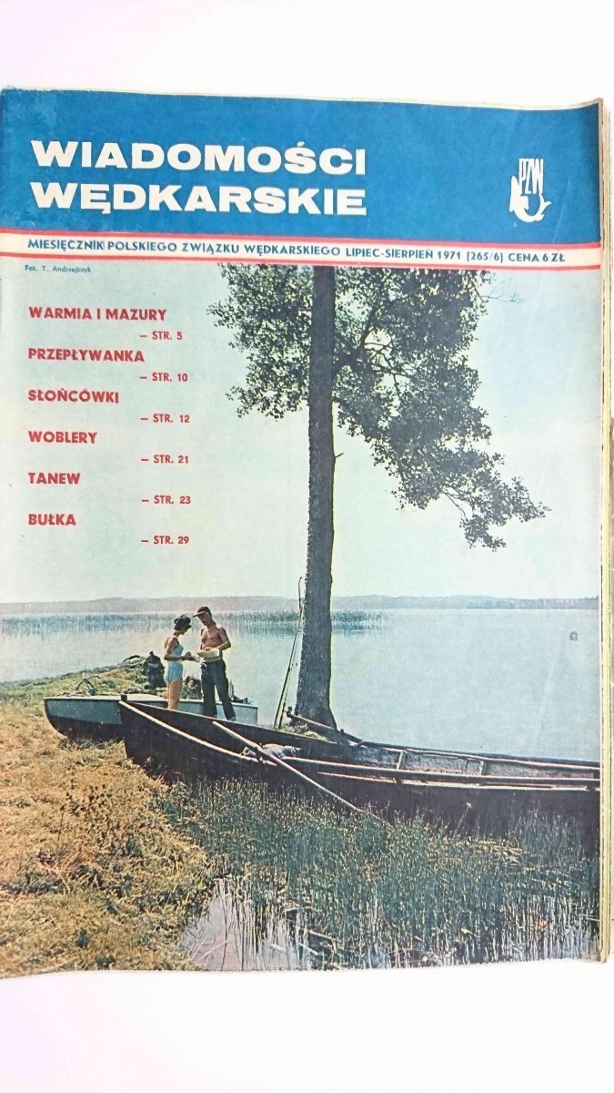 WIADOMOŚCI WĘDKARSKIE LIPIEC-SIERPIEŃ 1971 (265/6)