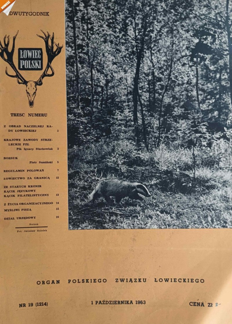 ŁOWIEC POLSKI NR 19/1963