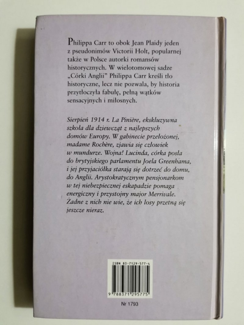 CZAS NA MILCZENIE - Philippa Carr 