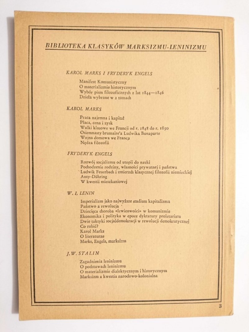MANIFEST KOMUNISTYCZNY - K. Marks, F. Engels 1949