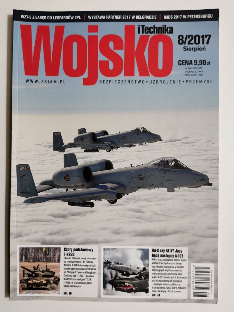WOJSKO I TECHNIKA NR 8/2017 SIERPIEŃ 