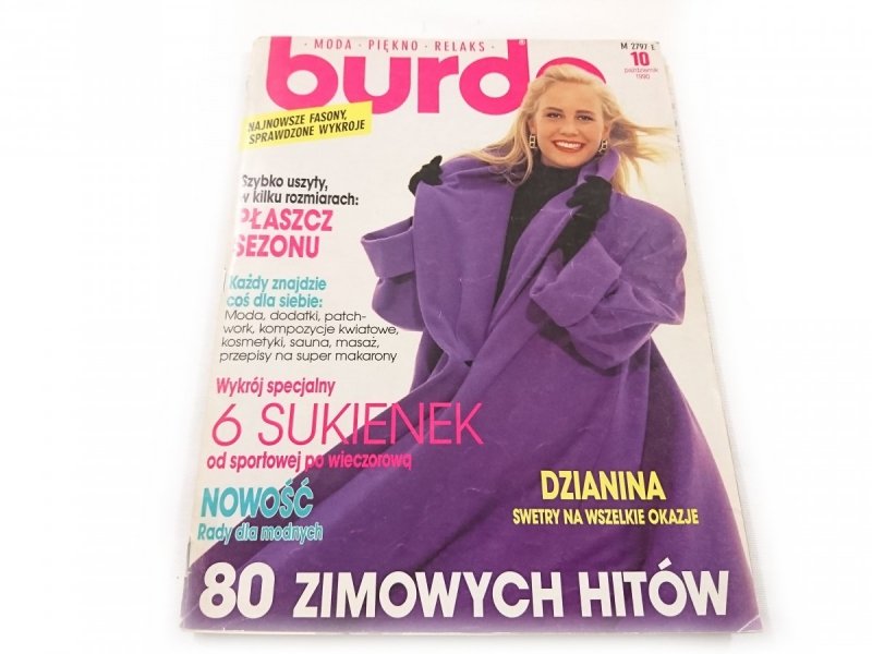 BURDA NR 10 PAŹDZIERNIK 1990
