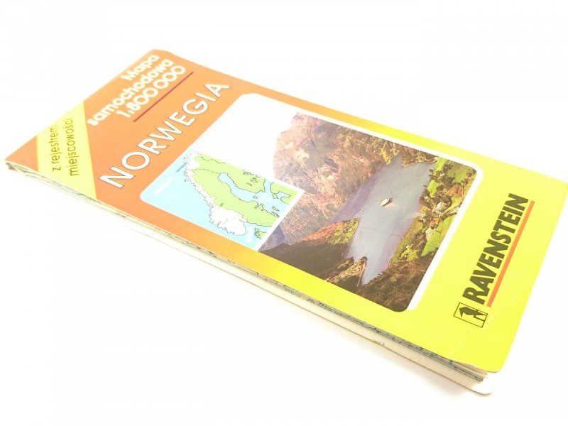 NORWEGIA. MAPA SAMOCHODOWA 1:800 000