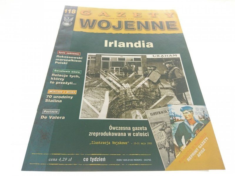 GAZETY WOJENNE NUMER 118 IRLANDIA 1998