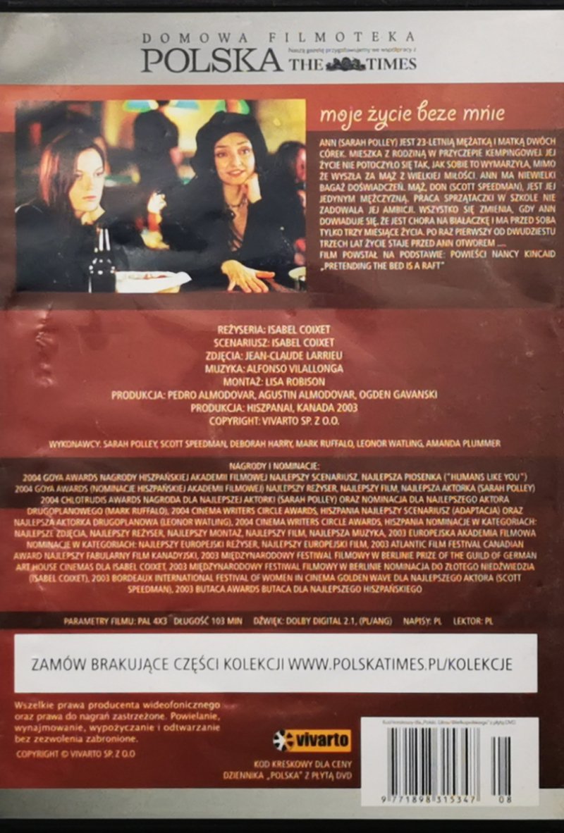 DVD. MOJE ŻYCIE BEZ MNIE