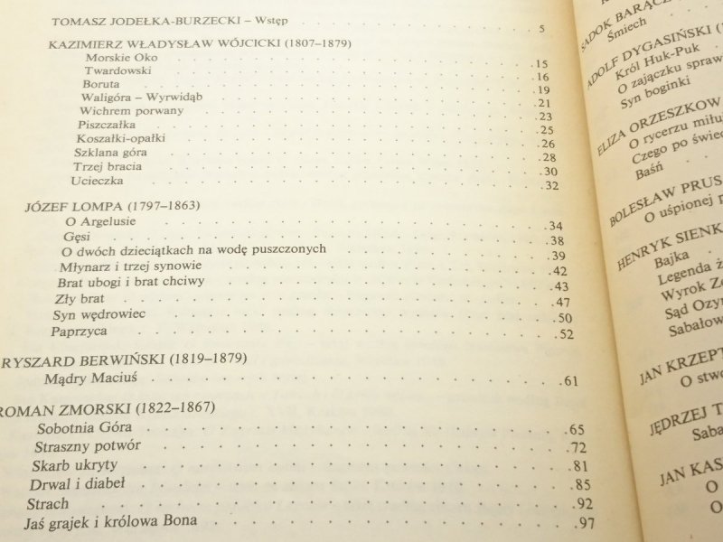 BAŚNIE POLSKIE - Tomasz Jodełka-Burzecki 1986
