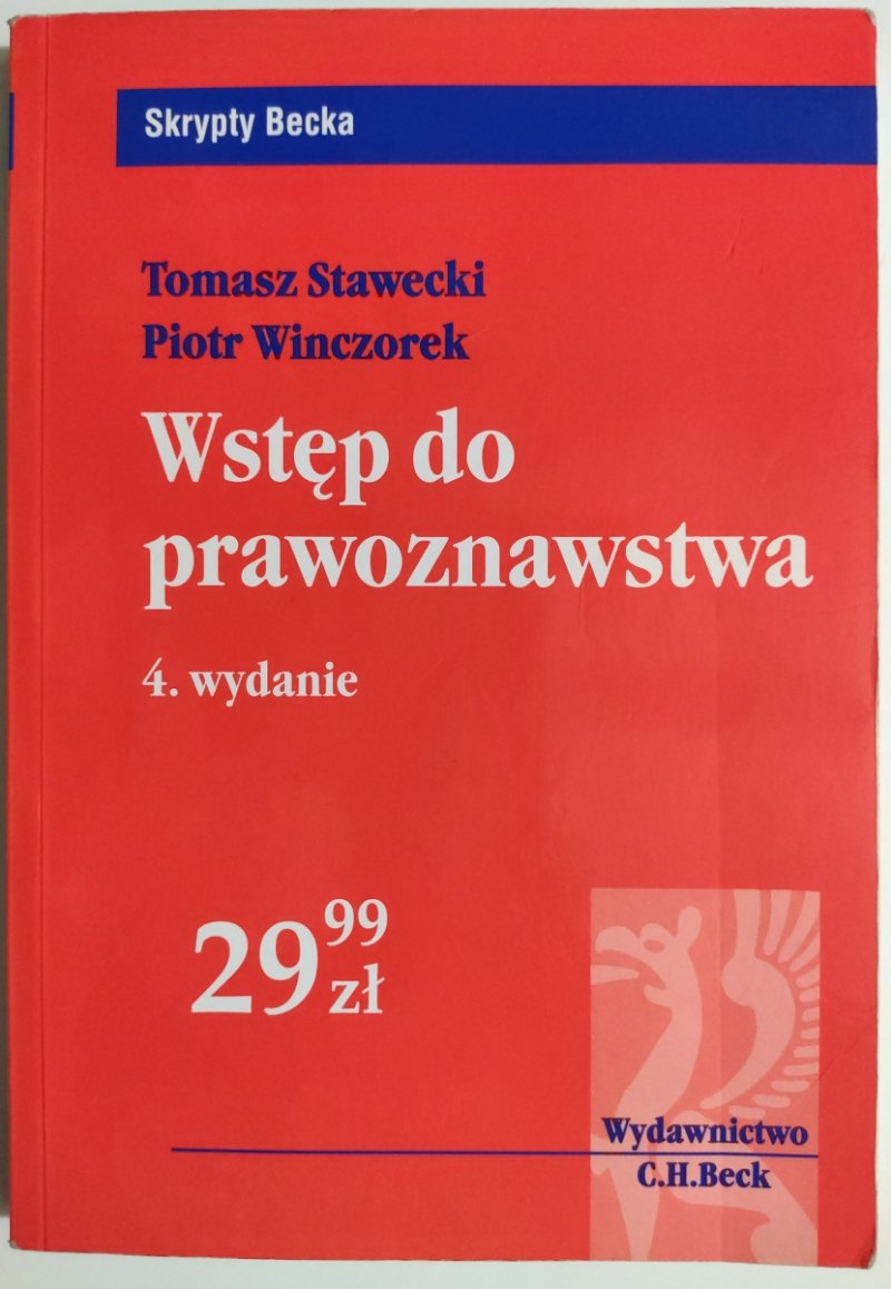 WSTĘP DO PRAWOZNAWSTWA -Tomasz Stawecki
