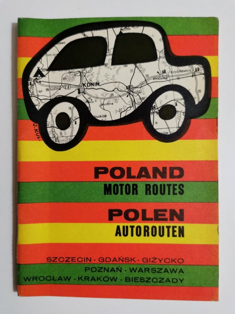 POLAND MOTOR ROUTES SZCZECIN-GDAŃSK-GIŻYCKO I INNE 1977