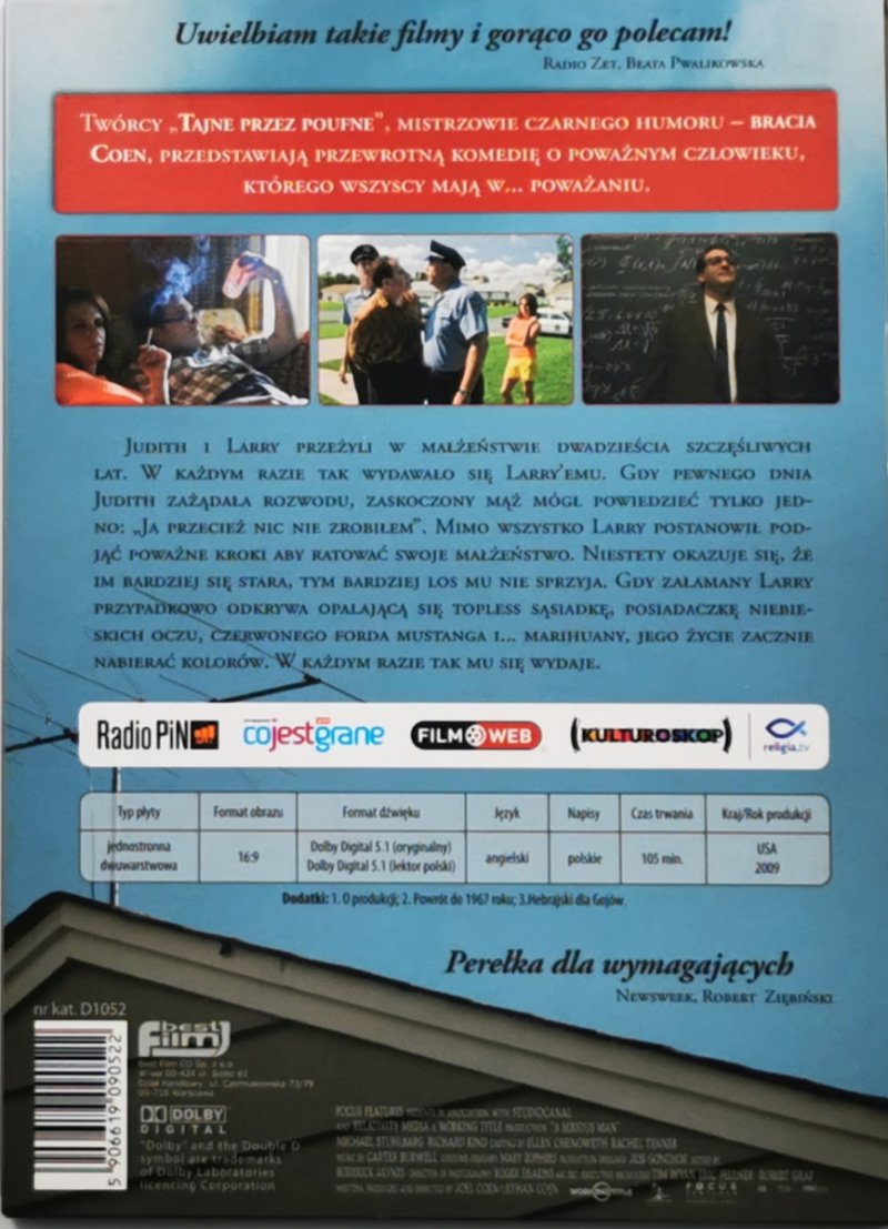 DVD. POWAŻNY CZŁOWIEK