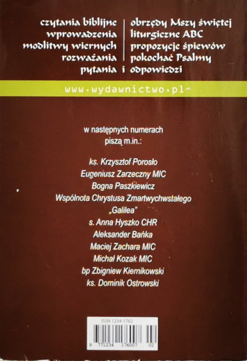 OREMUS. TEKSTY LITURGII MSZY ŚWIĘTEJ LUTY 2018