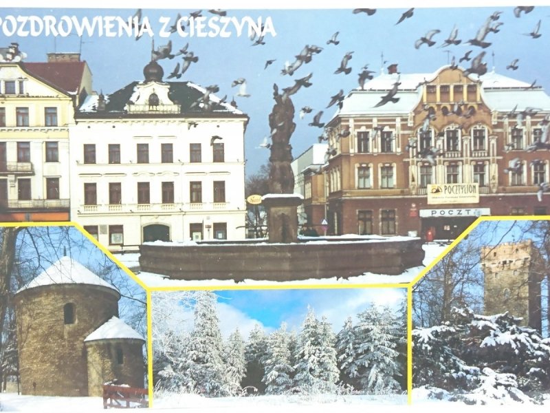 POZDROWIENIA Z CIESZYNA. RYNEK; ROMAŃSKA ROTUNDA
