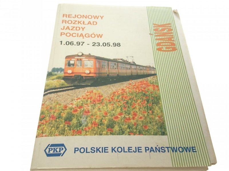 GDAŃSK. REJONOWY ROZKŁAD JAZDY POCIĄGÓW 1997/1998