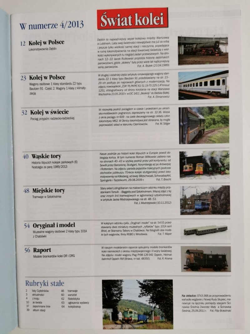 Miesięcznik. Świat kolei 04/2013