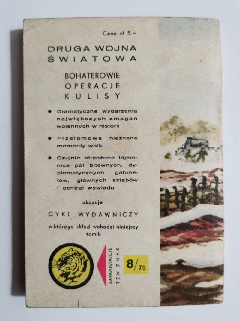 ŻÓŁTY TYGRYS: W LASACH SAKSONII - Waldemar Kotowicz 1975