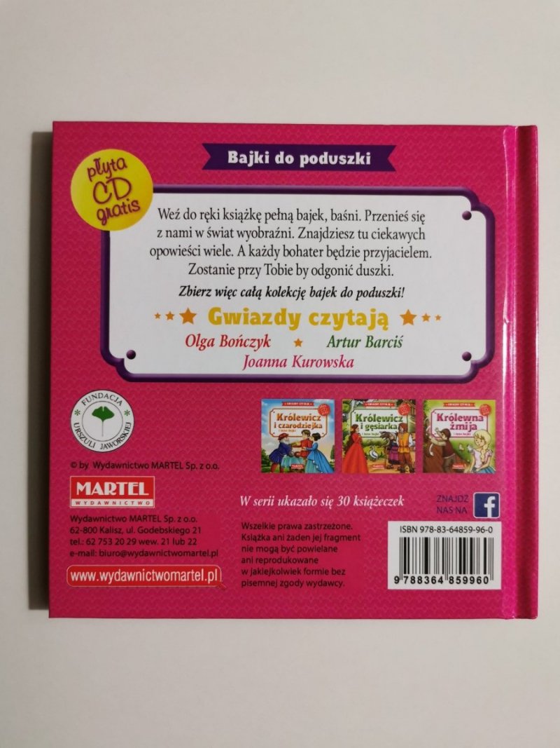 GWIAZDY CZYTAJĄ. KOPCIUSZEK I INNE BAJKI Z PŁYTĄ CD 