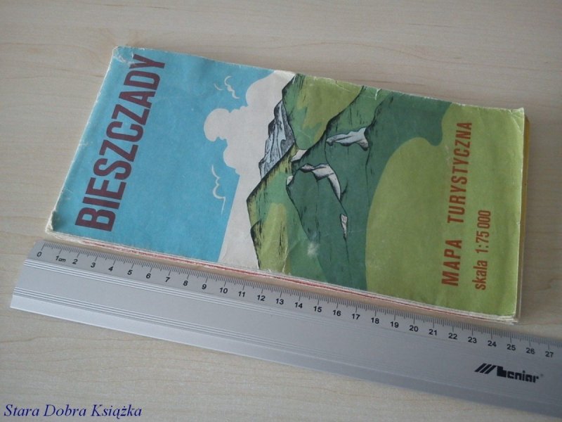 BIESZCZADY. MAPA TURYSTYCZNA 1985