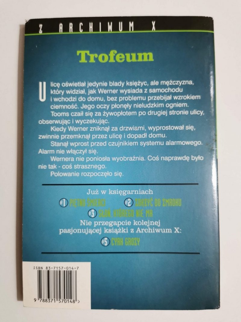 Z ARCHIWUM X NR 4 TROFEUM - Ellen Steiber 1997