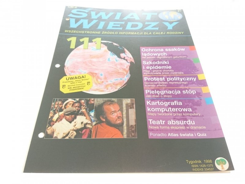 ŚWIAT WIEDZY NR 111 TYGODNIK 1998