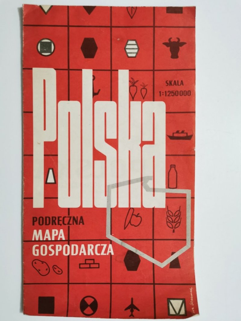 POLSKA. PODRĘCZNA MAPA GOSPODARCZA 1: 1 250 000 1972