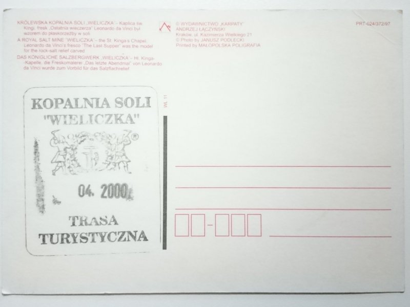 WIELICZKA. KRÓLEWSKA KOPALNIA SOLI WIELICZKA FOT. PODLECKI
