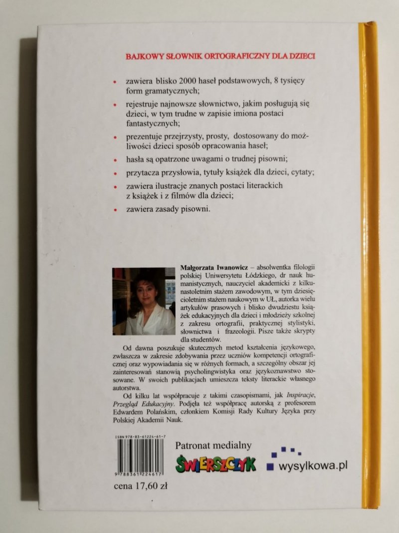 BAJKOWY SŁOWNIK ORTOGRAFICZNY DLA DZIECI - Małgorzata Iwanowicz 
