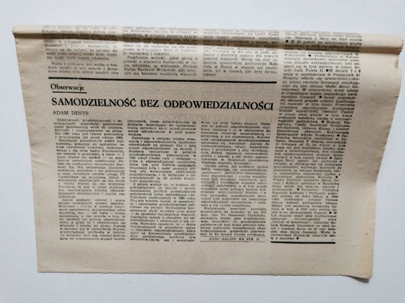 GOŚĆ NIEDZIELNY V NIEDZIELA WIELKANOCNA NR 20 ROK LXIV KATOWICE 17.V.1987