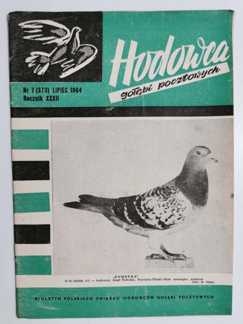 HODOWCA GOŁĘBI POCZTOWYCH NR 7  1964