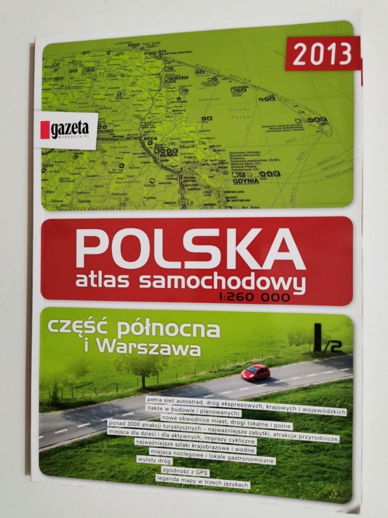 POLSKA ATLAS SAMOCHODOWY 1: 260 000 2013