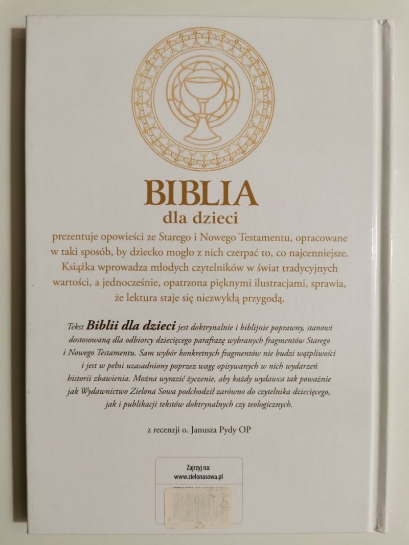 BIBLIA DLA DZIECI - Anna Wojciechowska 
