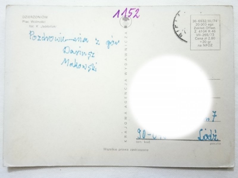 DZIERŻONÓW. PLAC WOLNOŚCI FOT. K. JABŁOŃSKI