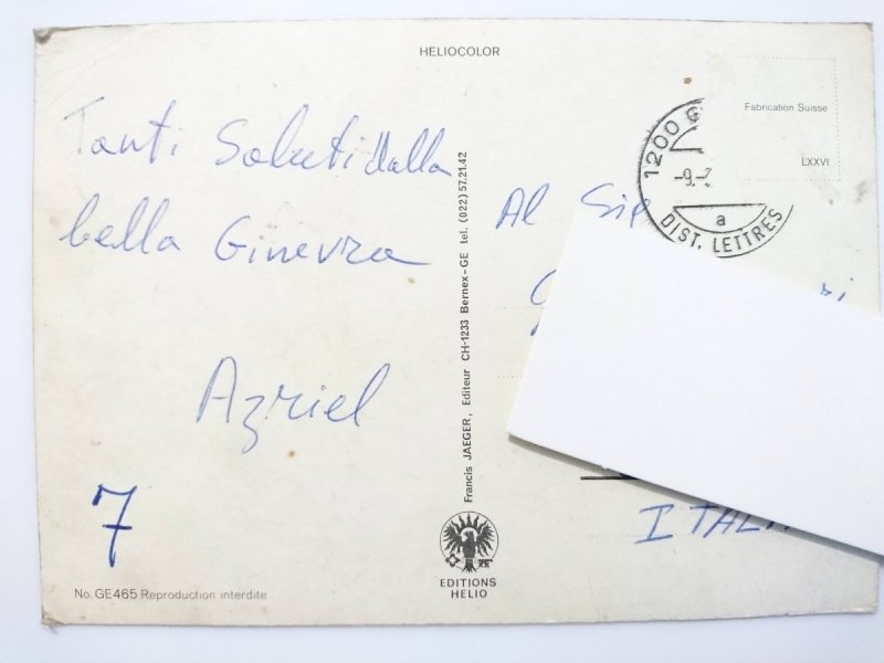 SOUVENIR DE GENEVE