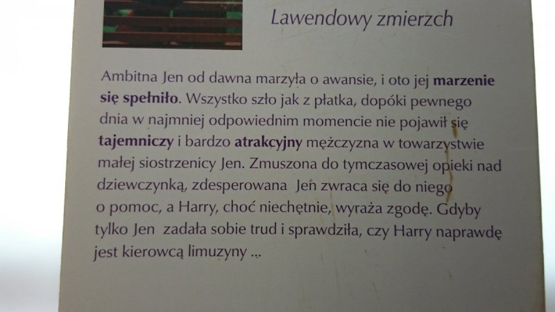 LAWENDOWY ZMIERZCH - Barbara Hannay 2005