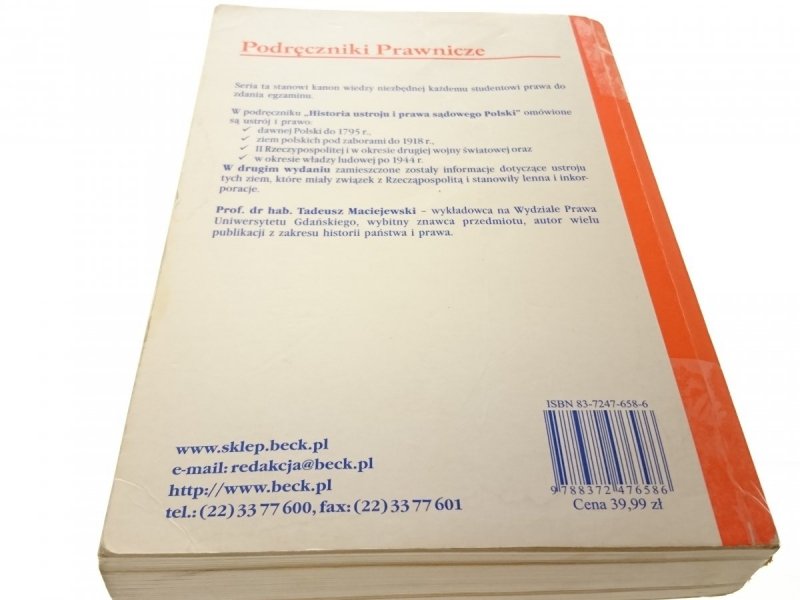 HISTORIA USTROJU I PRAWA SĄDOWEGO POLSKI 2003