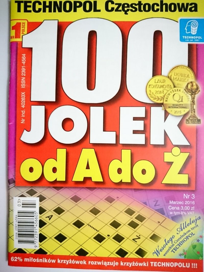 100 JOLEK OD A DO Ż 3-2016