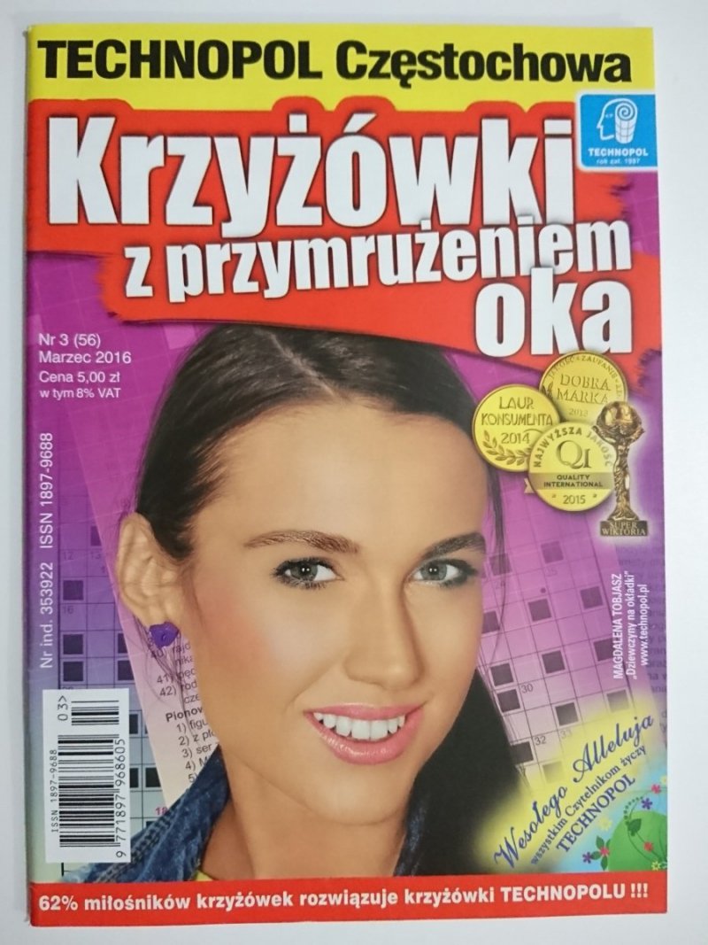 KRZYŻÓWKI Z PRZYMRUŻENIEM OKA 3-2016