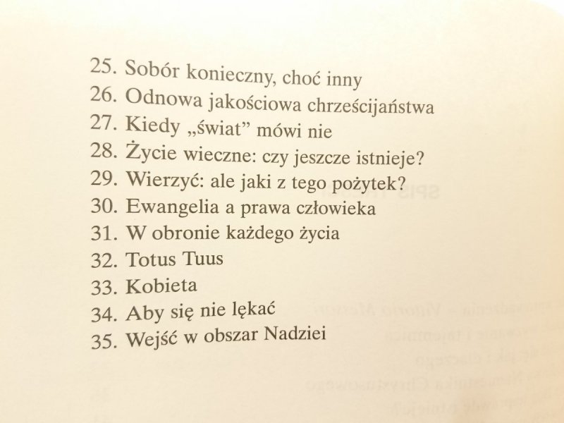 PRZEKROCZYĆ PRÓG NADZIEI - Jan Paweł II 1994