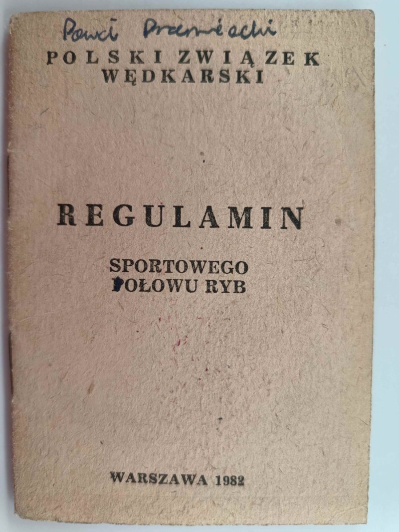 REGULAMIN SPORTOWEGO POŁOWU RYB