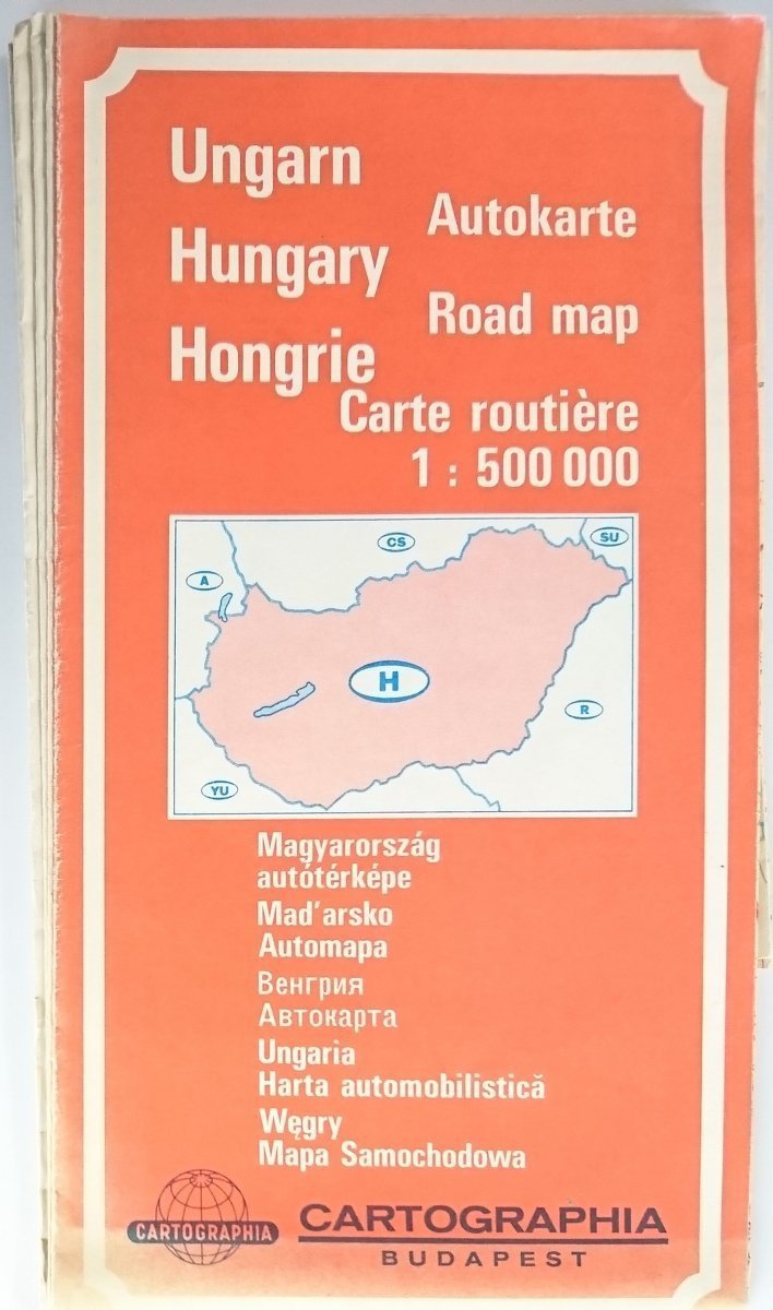 HUNGARY ROAD MAP 1: 500 000 