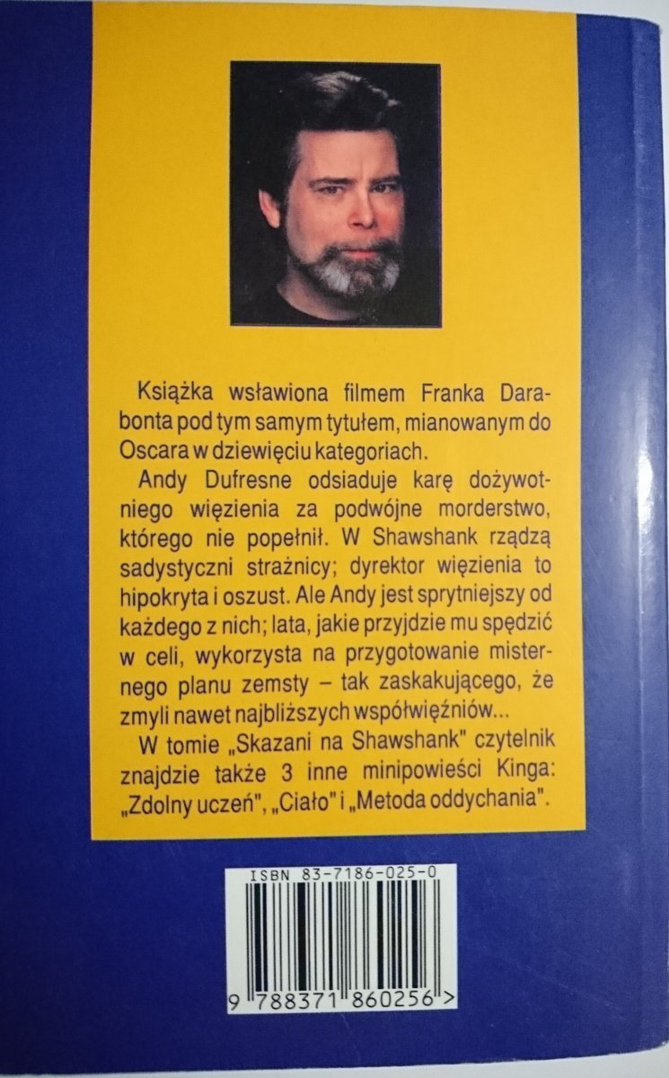 SKAZANI NA SHAWSHANK - Stephen King 1999