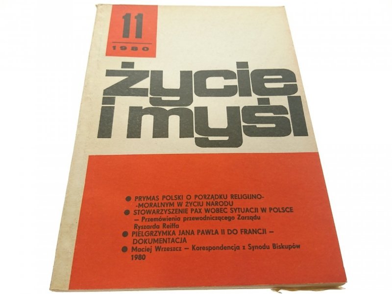 ŻYCIE I MYŚL 11 1980