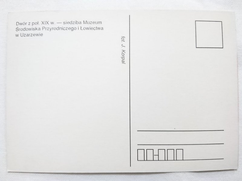 UZARZEWO. DWÓR Z POŁ. XIX w. SIEDZIBA MUZEUM ŚRODOWISKA PRZYRODNICZEGO I ŁOWIECTWA FOT. J. KORPAL