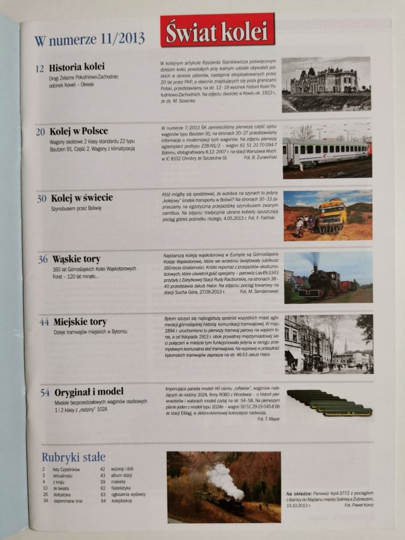 Miesięcznik. Świat kolei 11/2013