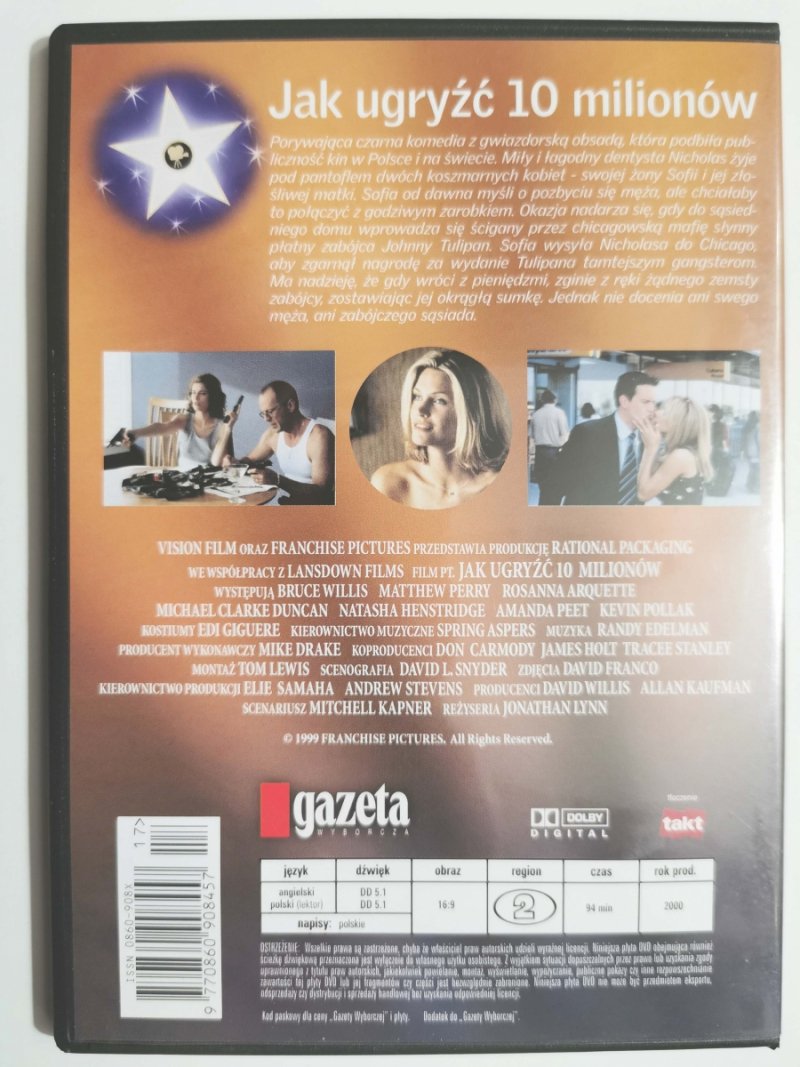 DVD. JAK UGRYŹĆ 10 MILIONÓW. REŻ. JONATHAN LYNN