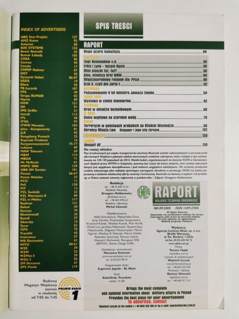 RAPORT 09 2005