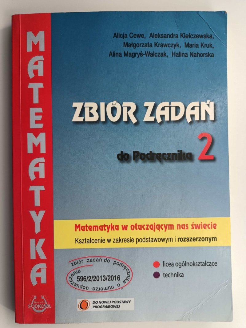 MATEMATYKA ZBIÓR ZADAŃ 2 DO PODRĘCZNIKA